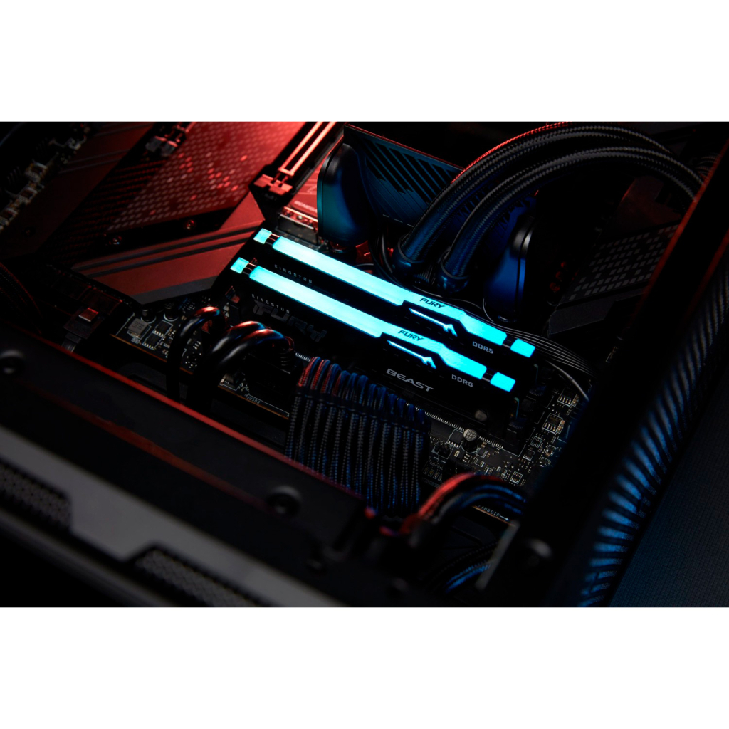 Модуль пам'яті для комп'ютера DDR5 32GB 6000 MHz Beast RGB EXPO Black Kingston Fury (ex.HyperX) (KF560C36BBE2A-32) - зображення 7