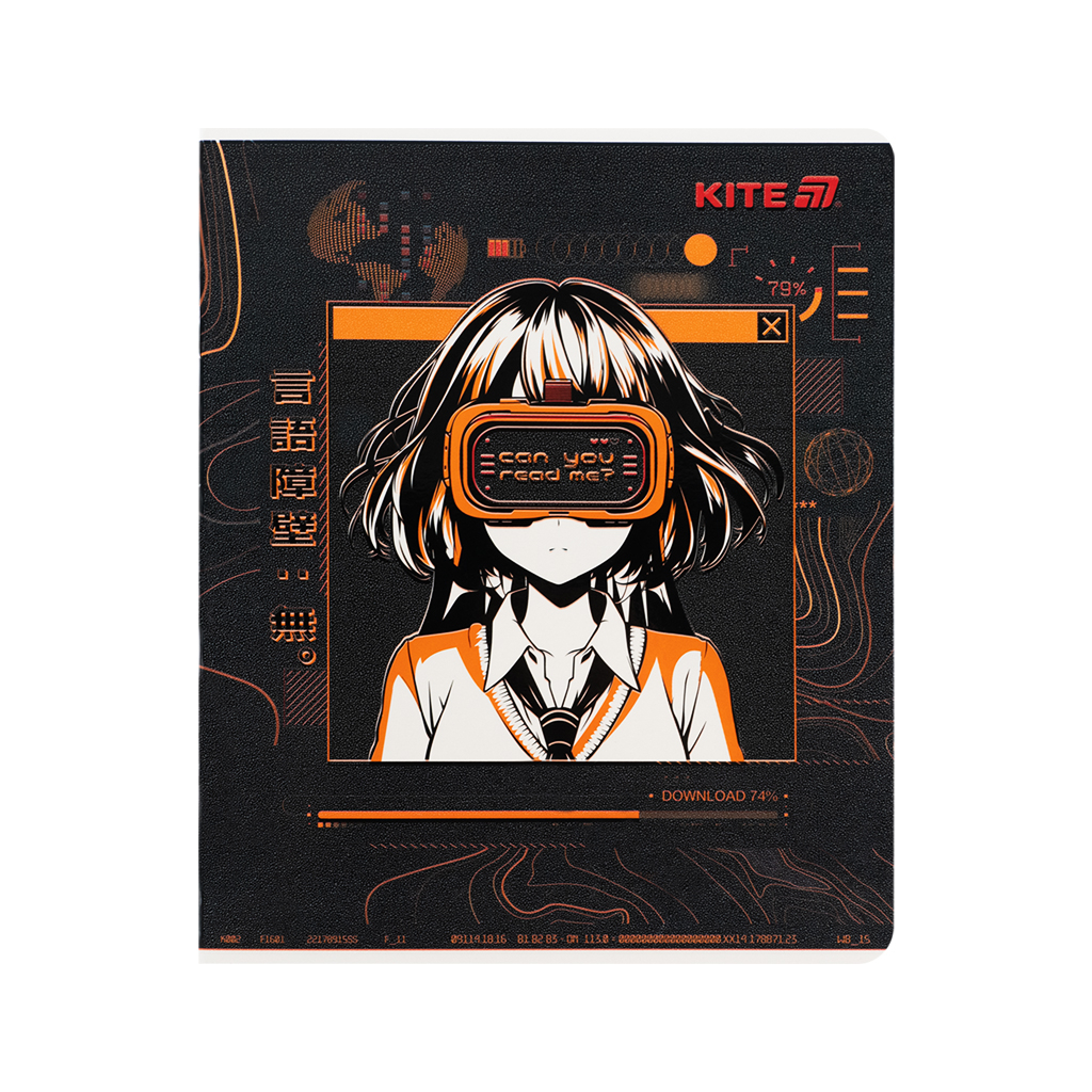 Зошит Kite Anime, 24 аркуші, клітинка (K25-238-1) - изображение 7