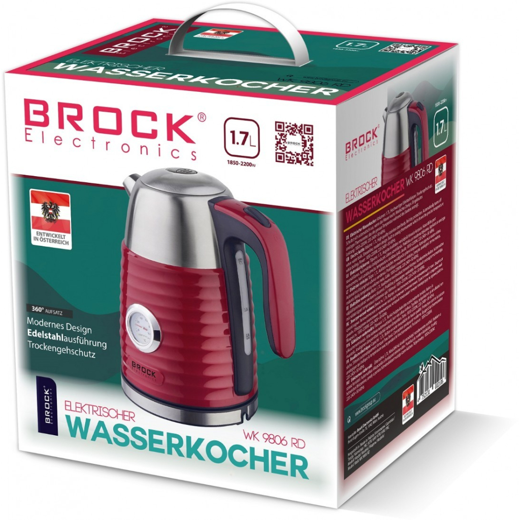 Електрочайник Brock_з_ПДВ WK 9806 RD (WK9806RD) - зображення 2