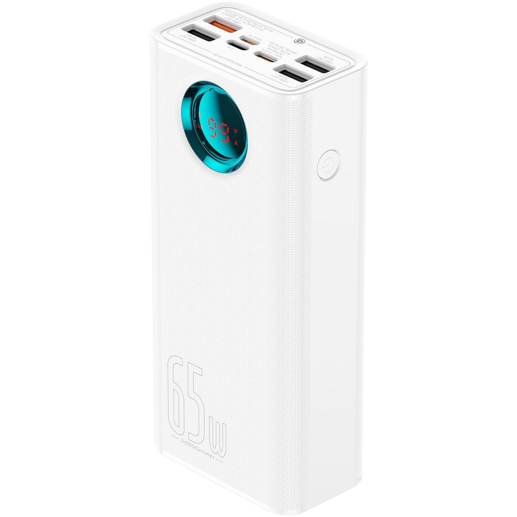 Батарея універсальна Baseus Amblight 26800mAh 65W OE, white (P10022402223-00) - зображення 4