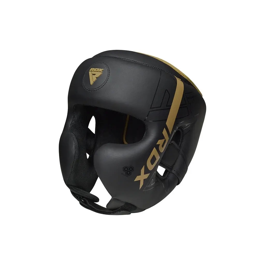Боксерський шолом RDX F6 KARA Matte Golden L (HGR-F6MGL-L) - зображення 4