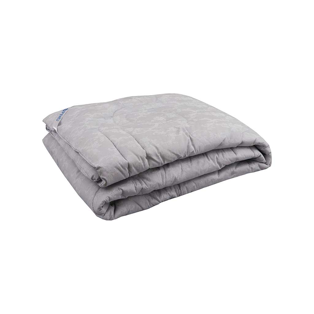 Ковдра Руно Вовняна Комфорт плюс Сіра вензель 172х205 см (316.02ШК+У_Сірий Вензель) - зображення 1