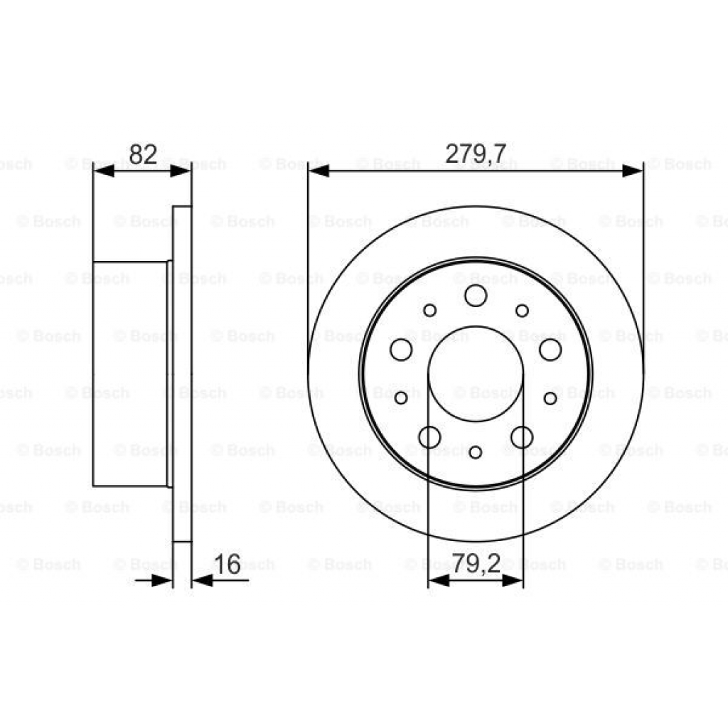 Гальмівний диск Bosch 0 986 479 S86 - зображення 5