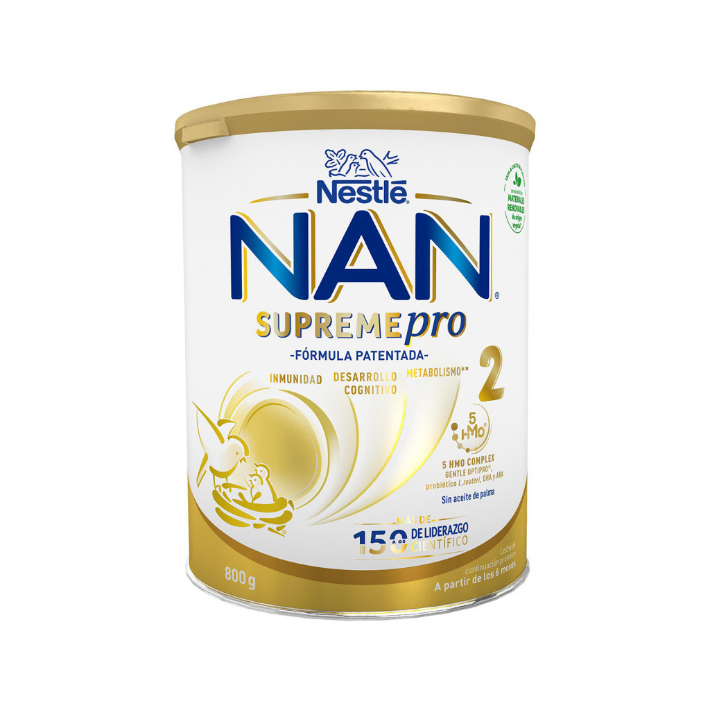 Дитяча суміш Nestle NAN Supreme Pro 2 з олігосахаридами з 6 міс. 800 г (7613035943742) - зображення 1