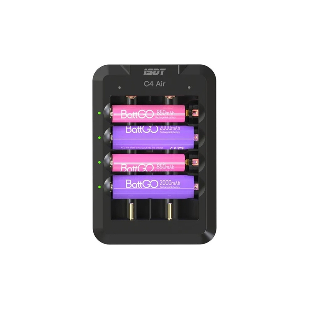 Зарядний пристрій для акумуляторів iSDT C4 Air Quick Battery Charger (iSDT-C4) - изображение 1