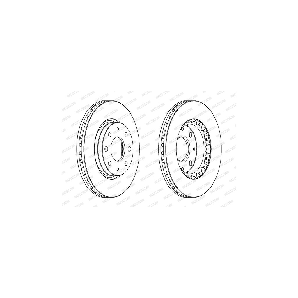 Гальмівний диск FERODO DDF1528 - зображення 1