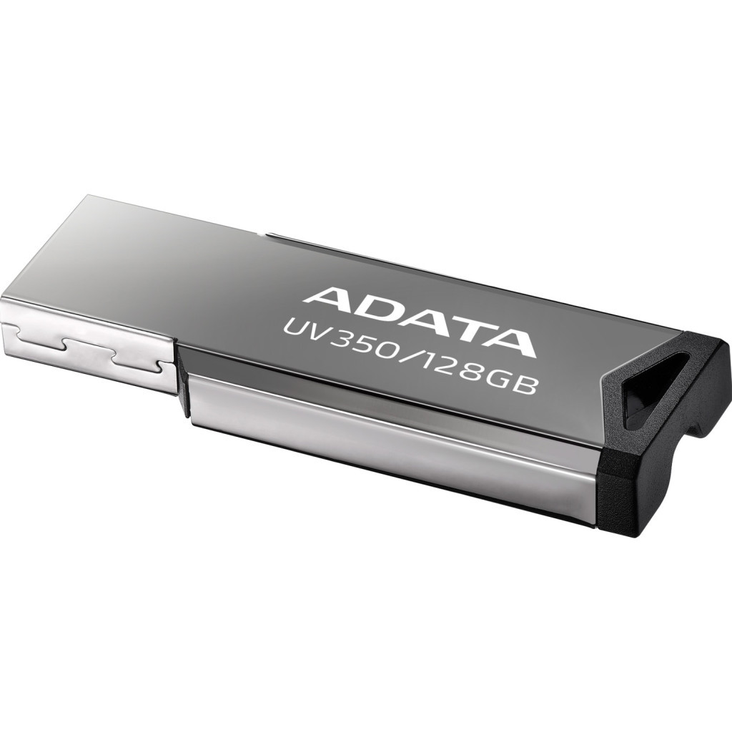 USB флеш накопичувач ADATA 128GB UV350 Metallic USB 3.1 (AUV350-128G-RBK) - зображення 3