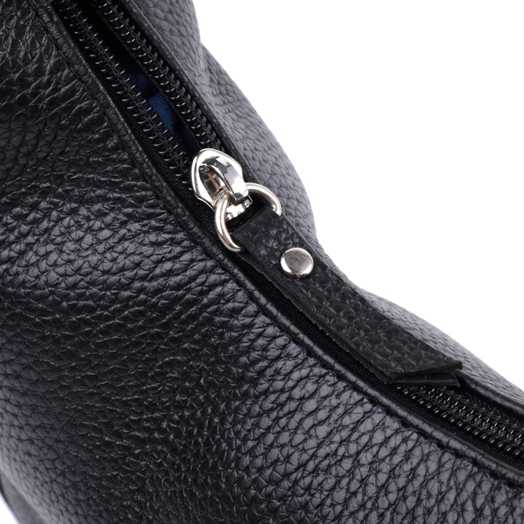 Сумка Shvigel З зернистої натуральної шкіри Чорна (22833) - зображення 6