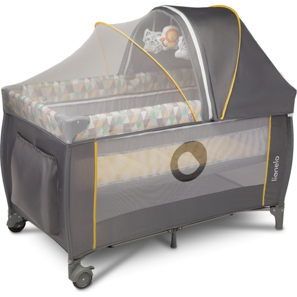 Дитячий манеж Lionelo Sven Plus Yellow Scandi (LO-SVEN PLUS YELLOW SCANDI) - зображення 3