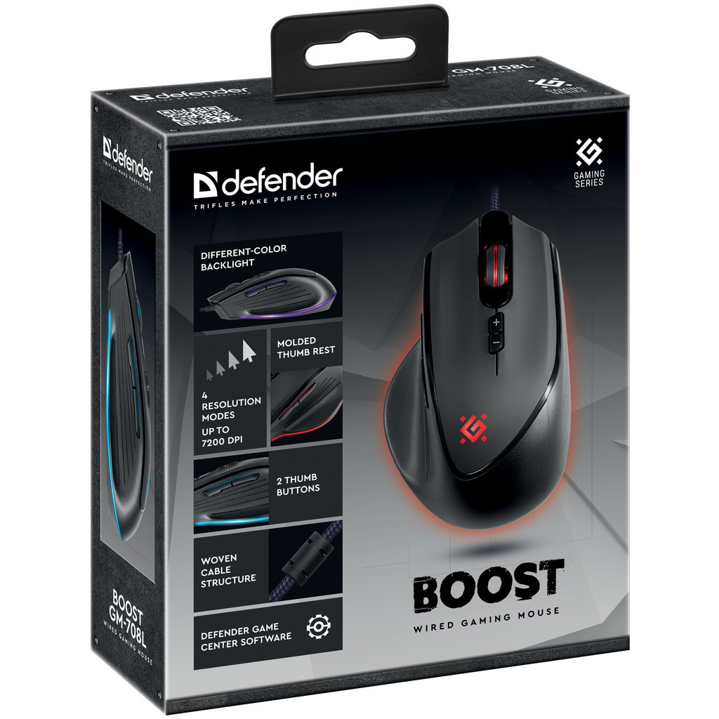 Мишка Defender Boost GM-708L USB Black (52708) - зображення 10