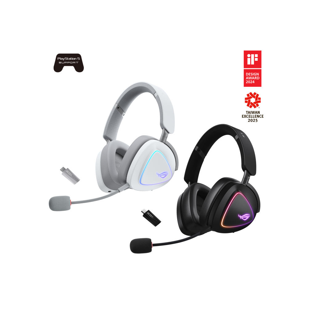 Навушники ASUS ROG Delta II White (90YH03W0-BHUA10) - зображення 10