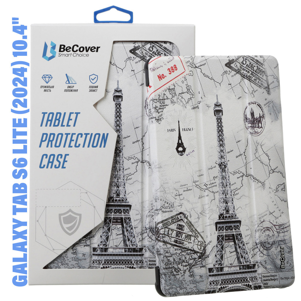 Чохол до планшета BeCover Smart Case Samsung Tab S6 Lite (2024) 10.4" P620/P625/P627 Paris (710831) - зображення 1