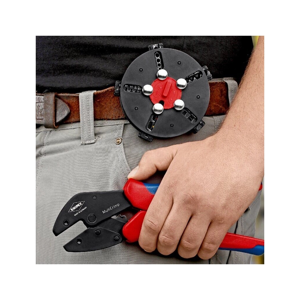 Затиск для клем KNIPEX MultiCrimp, зі змінними матрицями (97 33 02) - зображення 3