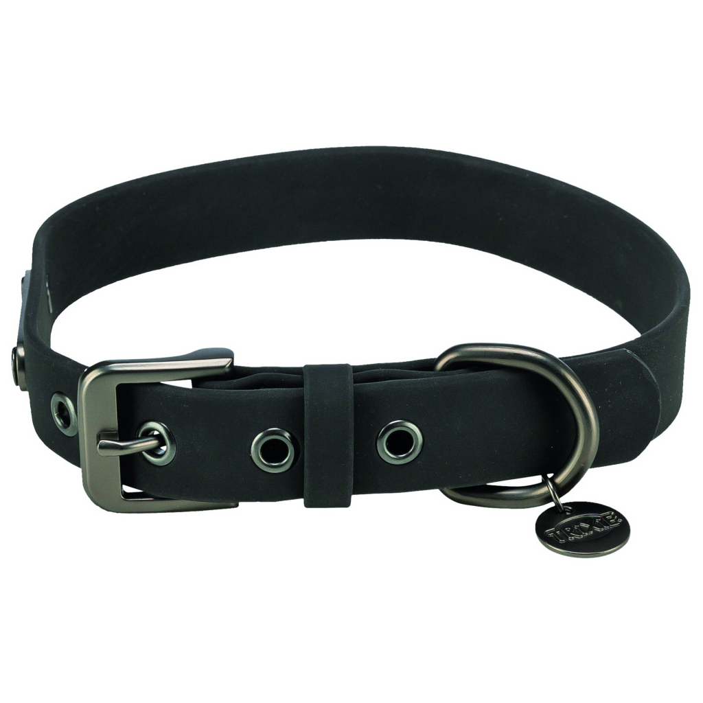 Нашийник для тварин Trixie CityStyle ПВХ XS–S 25–32 см 20 мм чорний (4053032680647) - зображення 1