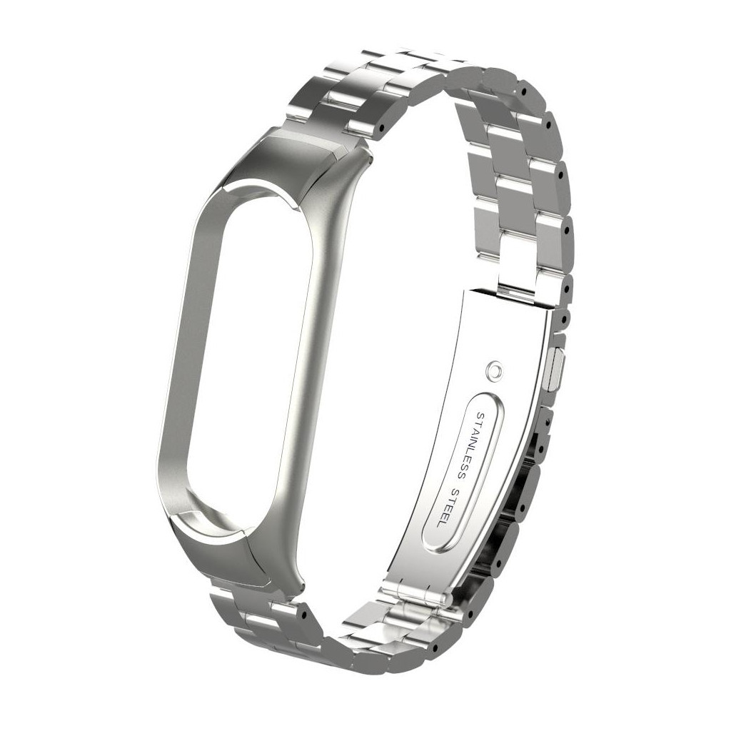 Ремінець до фітнес браслета XoKo Metal Premium Band для Xiaomi Mi band 5 Silver (XK-MTL-SLR1) - зображення 1