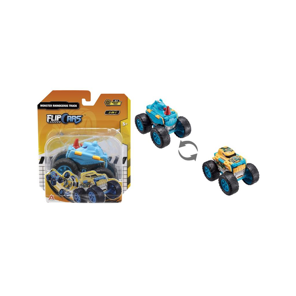Машина Flip Cars 2 в 1 Монстр-трак Носоріг (EU463875A-03) - зображення 1