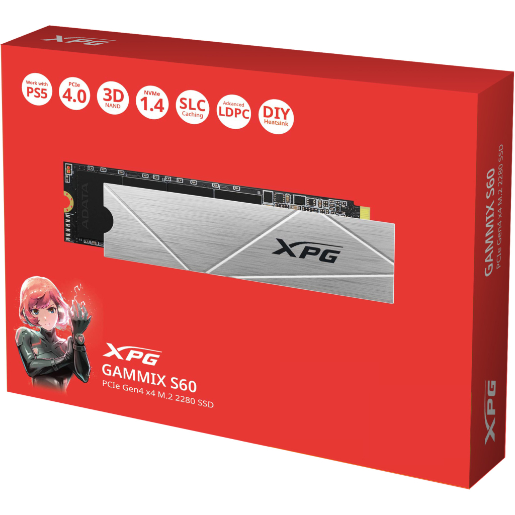 Накопичувач SSD M.2 2280 1TB XPG GAMMIX S60 ADATA (AGAMMIXS60-1T-CS) - зображення 6