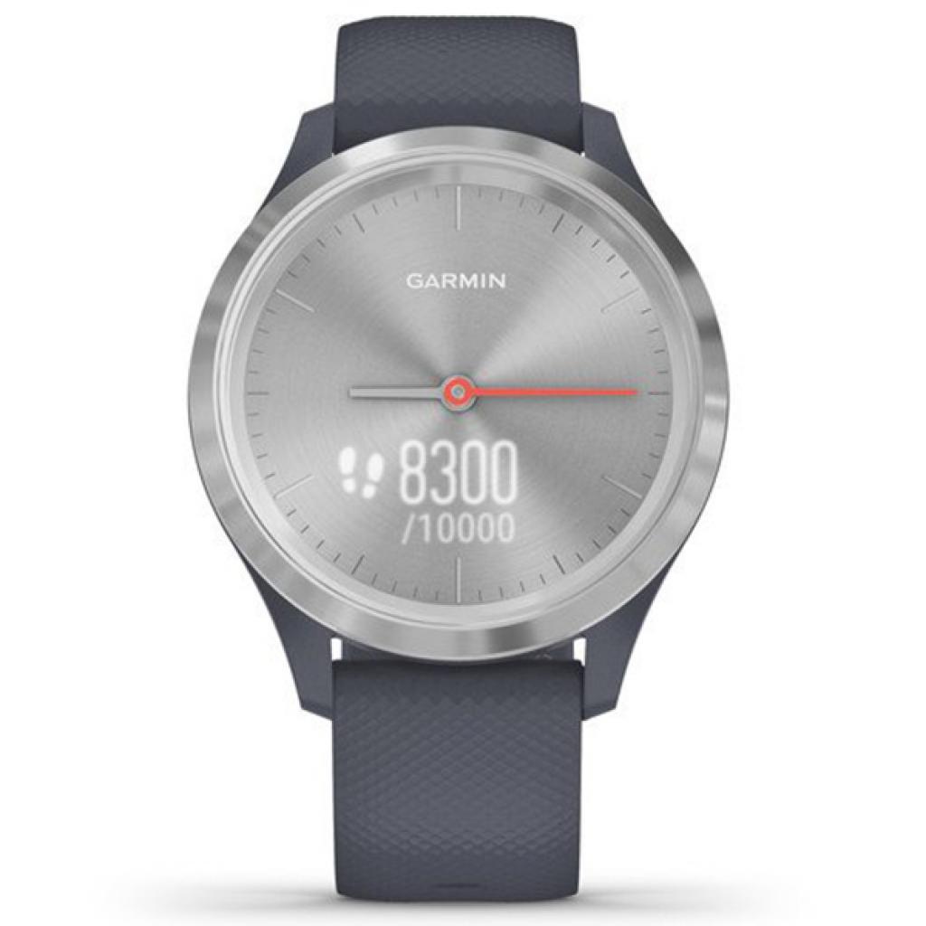 Смарт-годинник Garmin vivomove 3S, Silver, Granite Blue, Silicone (010-02238-20) - зображення 2
