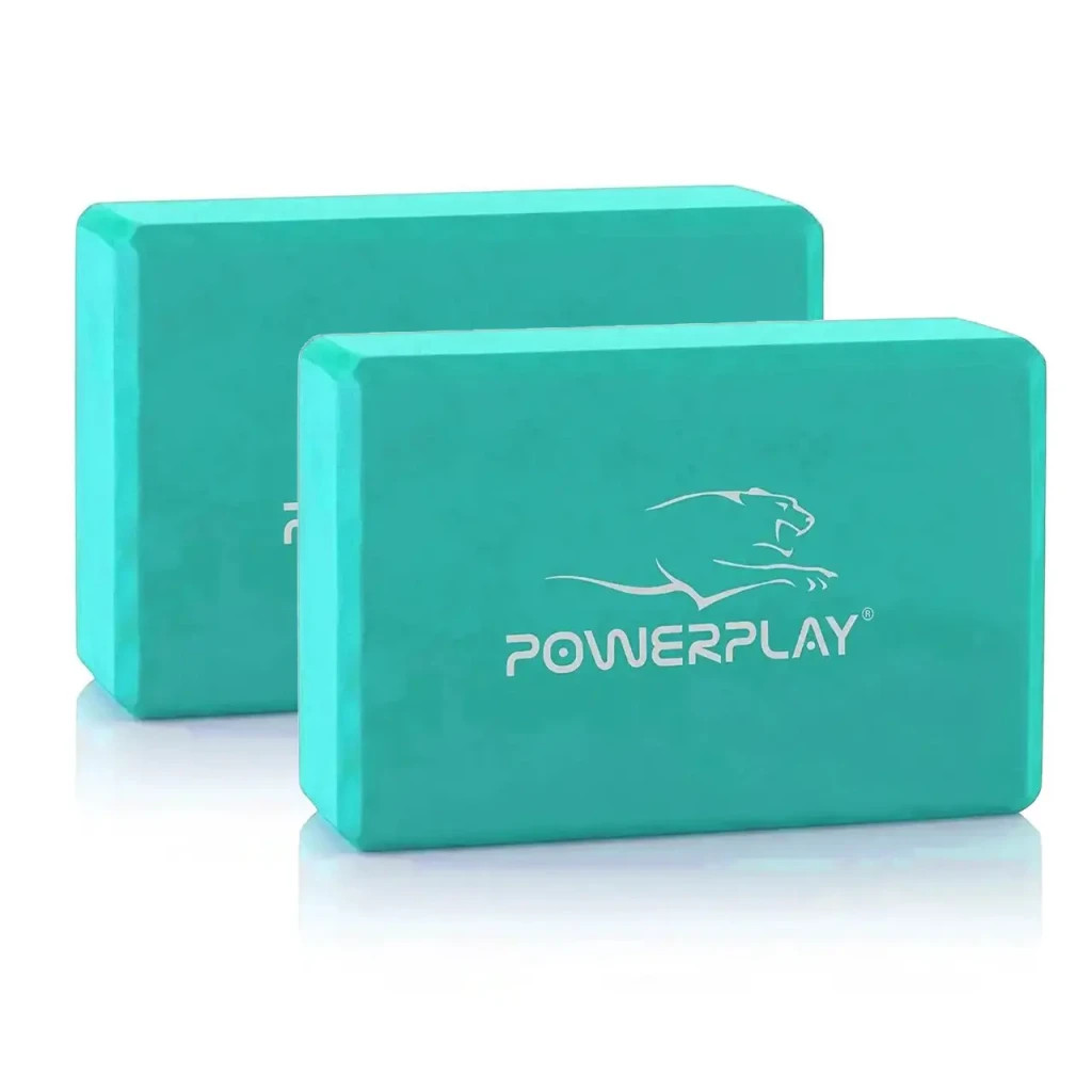 Блок для йоги PowerPlay Yoga Brick EVA 2 шт Мятні (PP_4006_Mint_2in) - зображення 1