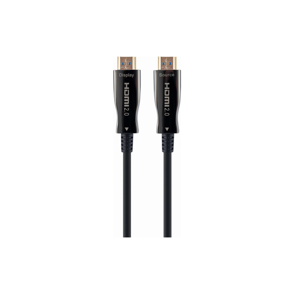 Кабель мультимедійний HDMI M to HDMI M 30.0m V2.0 4K 60Hz AOC Cablexpert (CCBP-HDMI-AOC-30M-02) - зображення 1