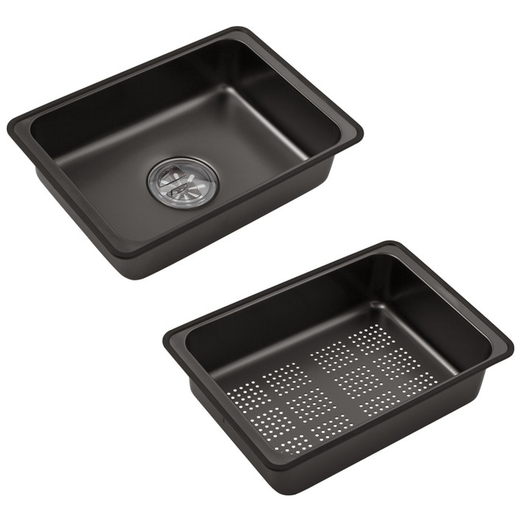 Мийка кухонна Kroner SchwarzeSET7545HM (CV033382) - зображення 5