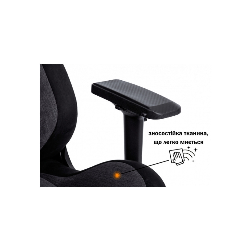 Крісло ігрове GT Racer X-8005 Dark Gray/Black Suede - изображение 6