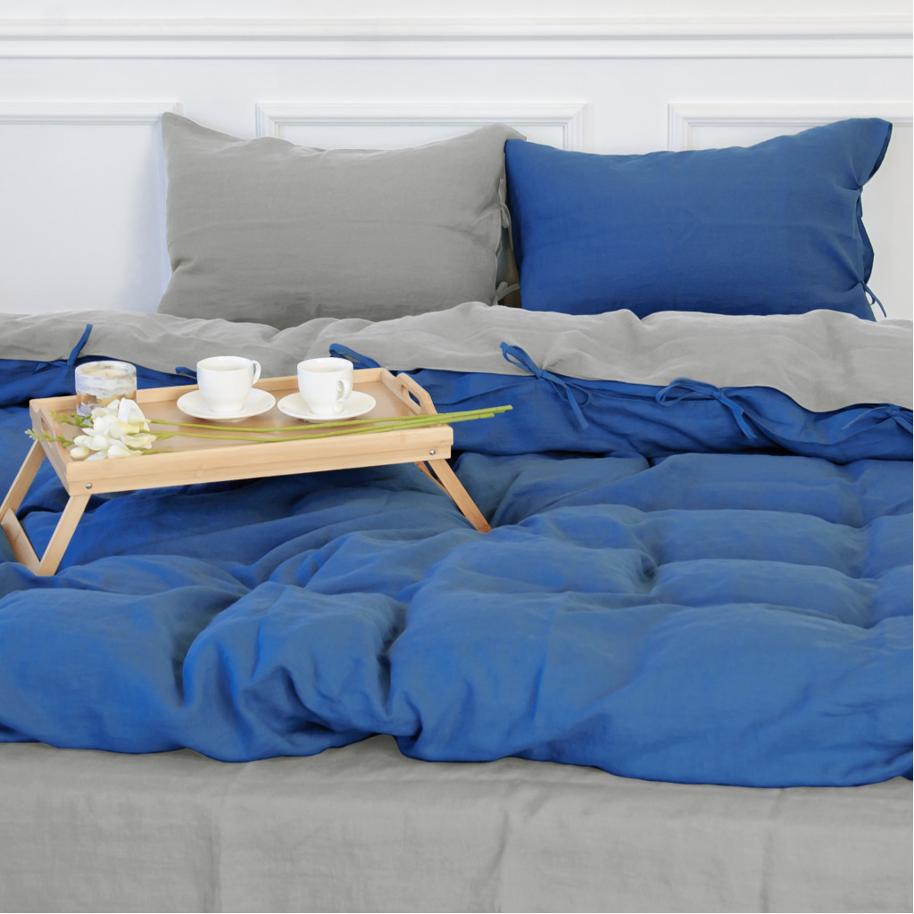 Постільна білизна MirSon Льон Aquamarine 2х160х220 (2200005371589) - зображення 9