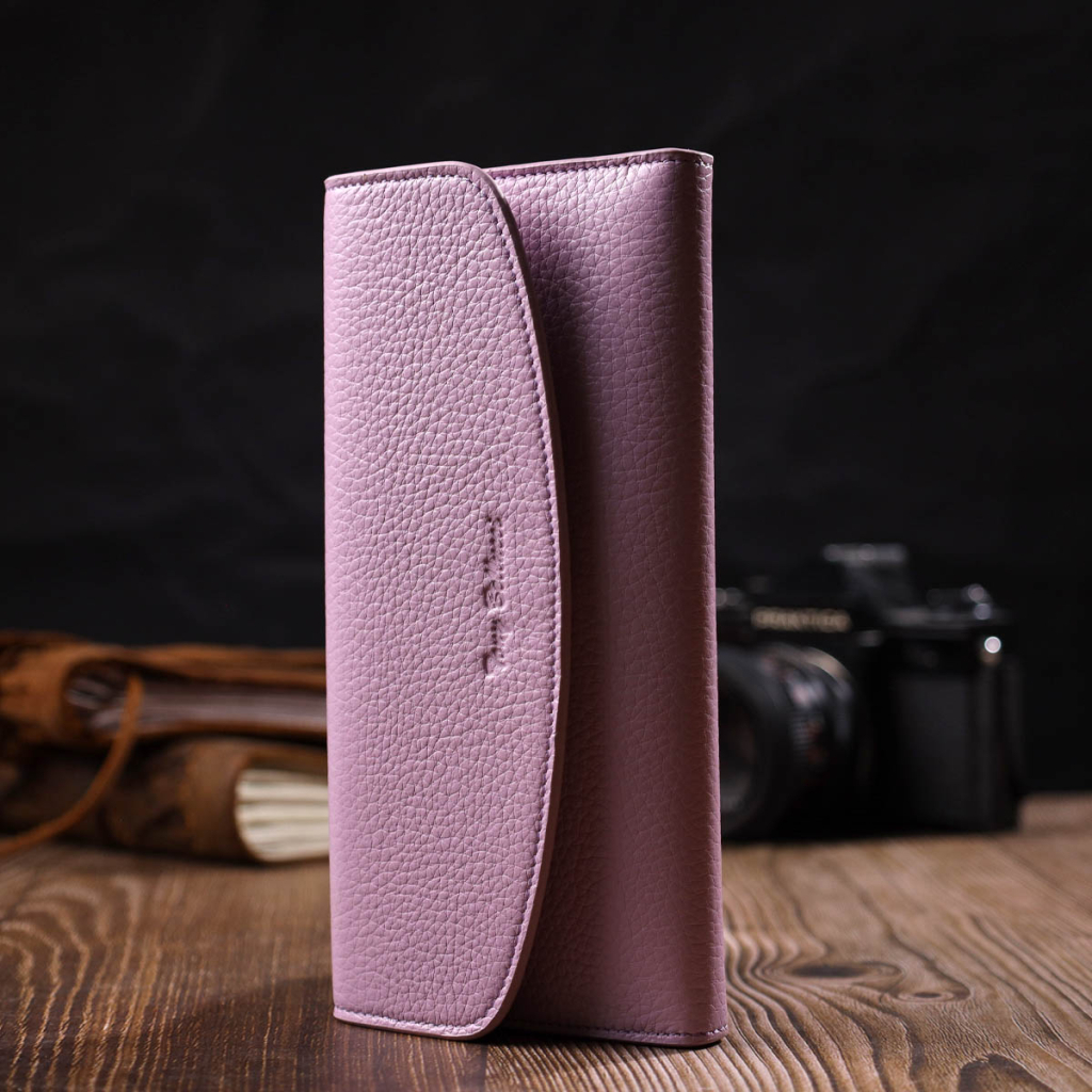 Гаманець Tony Bellucci З натуральної шкіри Ліловий (21964) - зображення 8