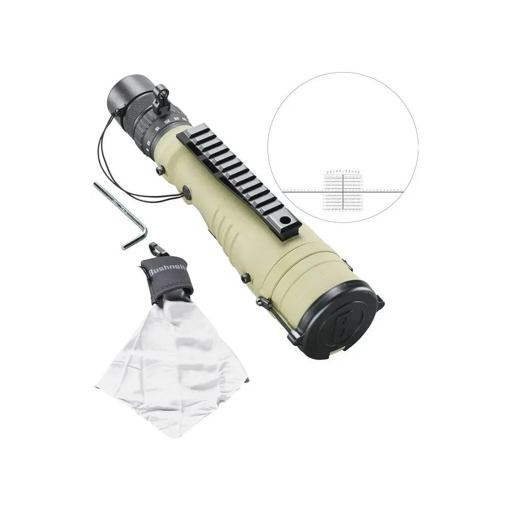 Підзорна труба Bushnell Elite Tactical 8-40х60 FDE. Сітка H322. Picatinny (ET884060H) - зображення 4