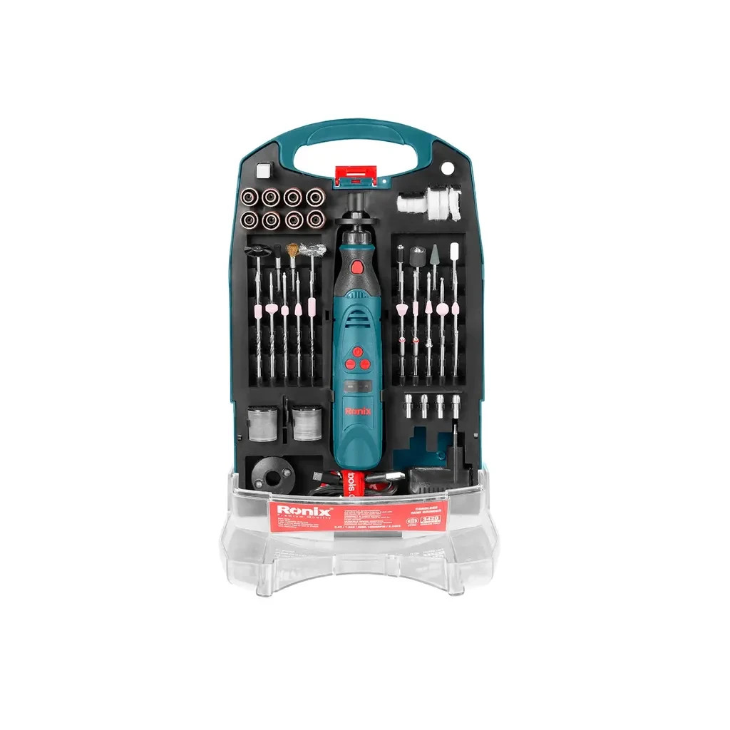 Гравер Ronix міні, акумуляторна, набір (3420) - изображение 1