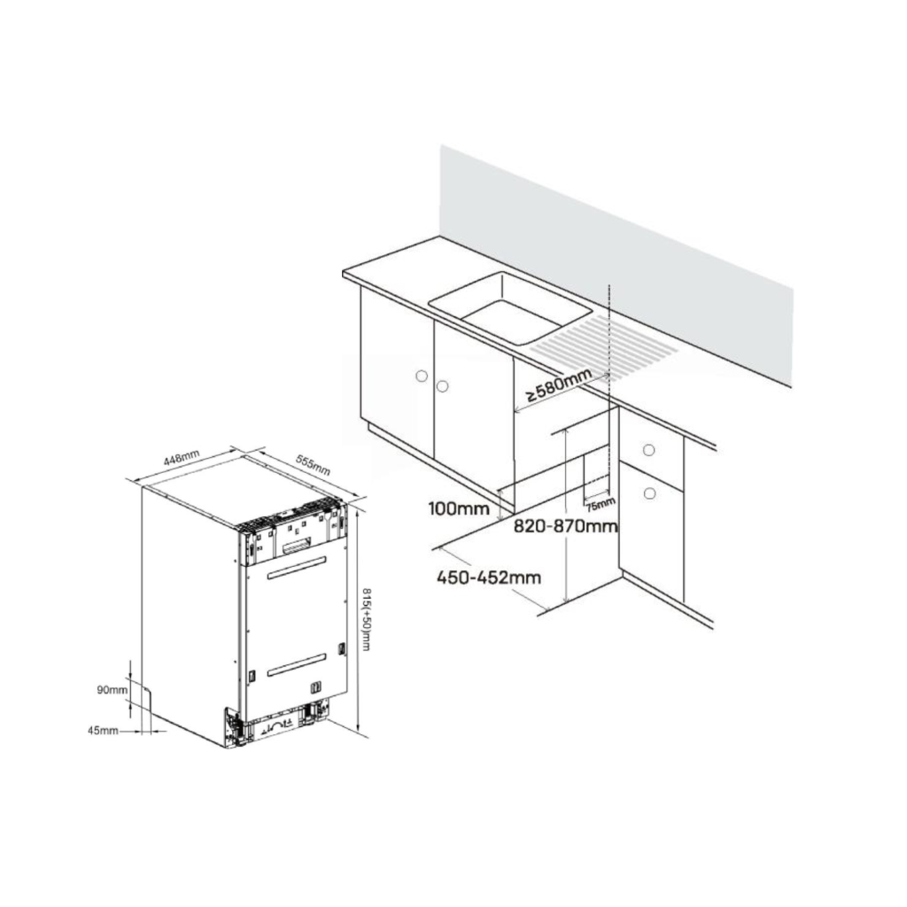 Посудомийна машина Edler EBD-4525P - зображення 5