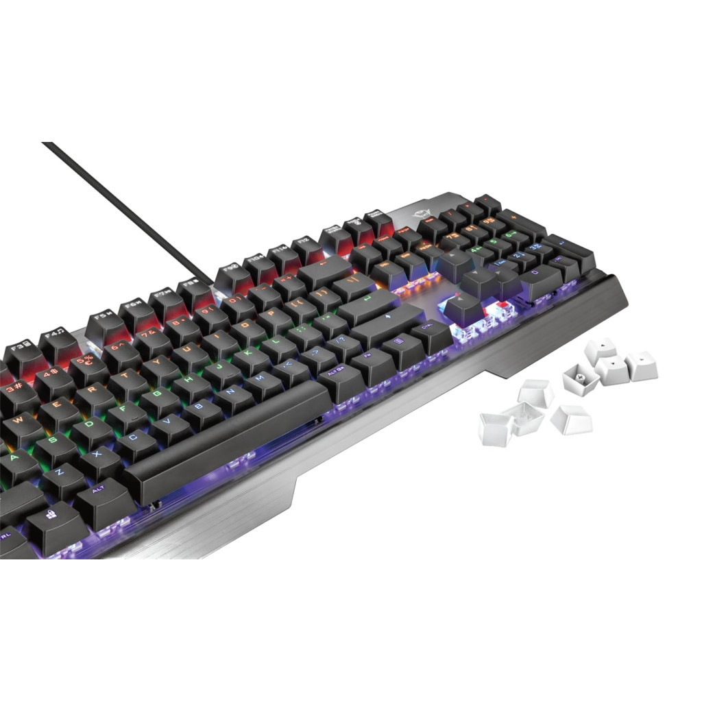 Клавіатура Trust GXT877 Scarr Mechanical RU Cherry MX Red USB (23723) - зображення 11