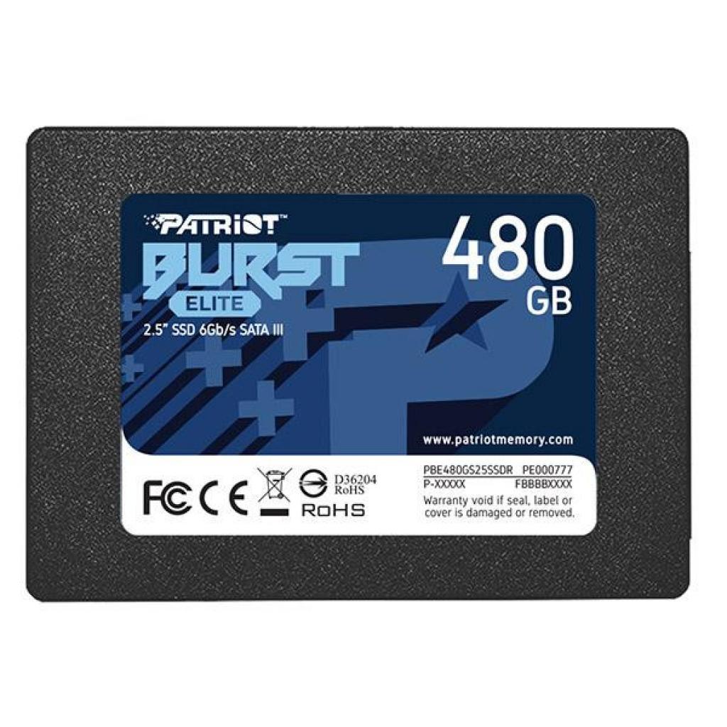Накопичувач SSD 2.5" 480GB Burst Elite Patriot (PBE480GS25SSDR) - зображення 1