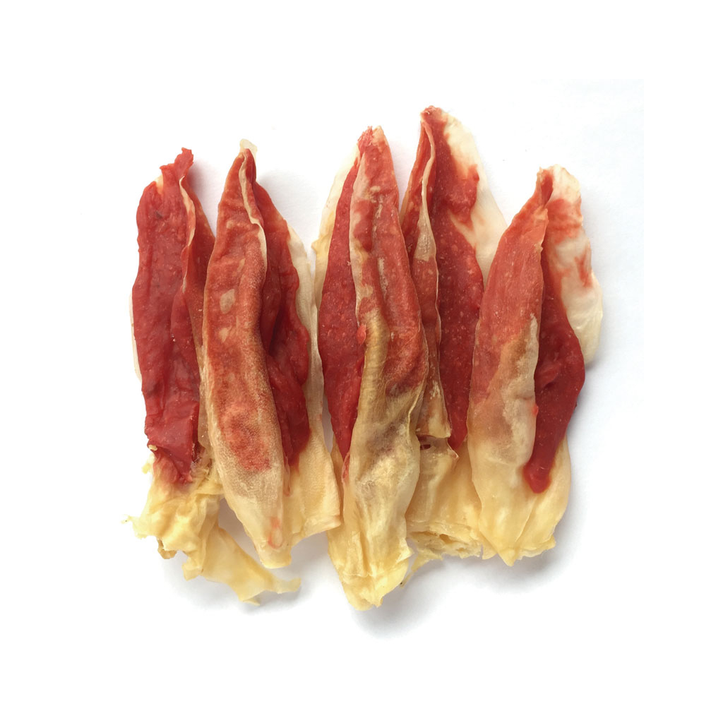 Ласощі для собак Lucky Star Кроляче вухо з м'ясом качки в тубі 500 г (4820144302459) - зображення 2