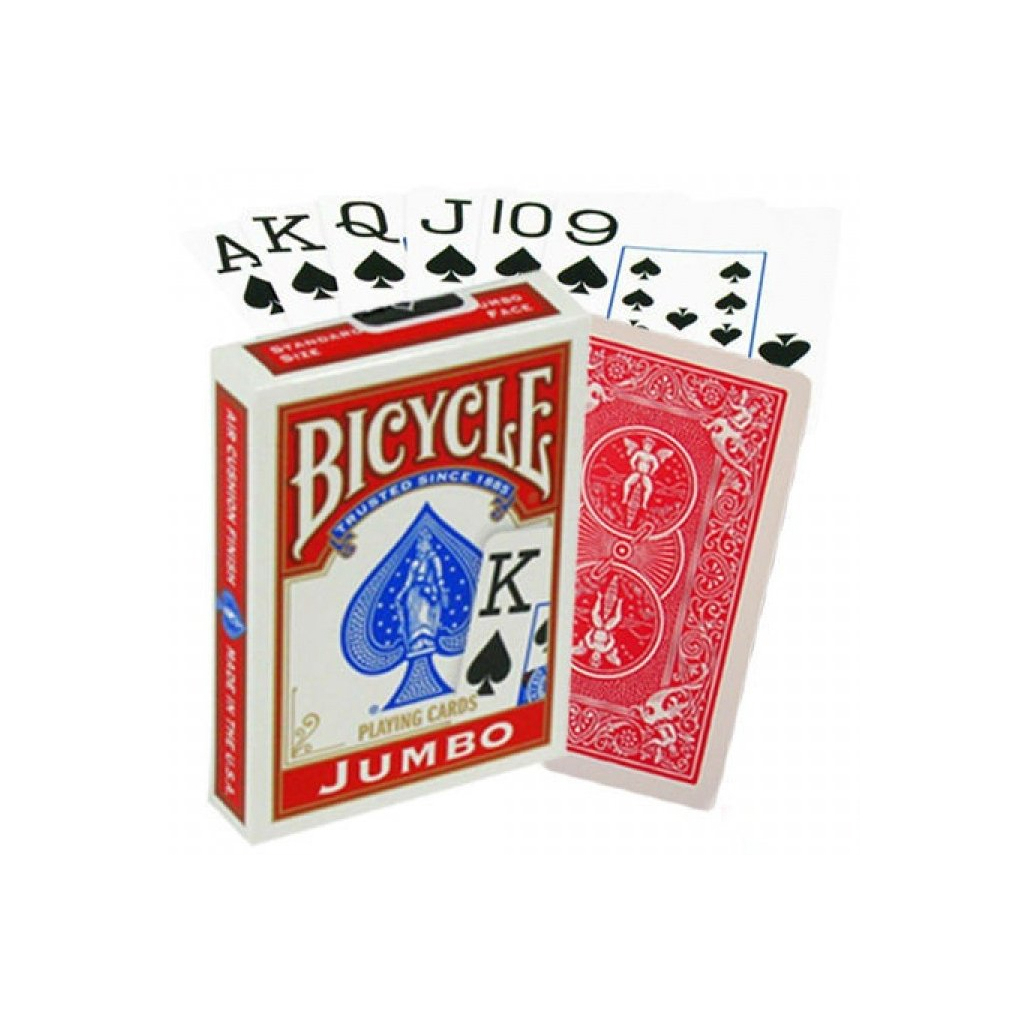 Гральні карти Bicycle Rider Back International Jumbo Index (red) (JIR001-1) - зображення 2