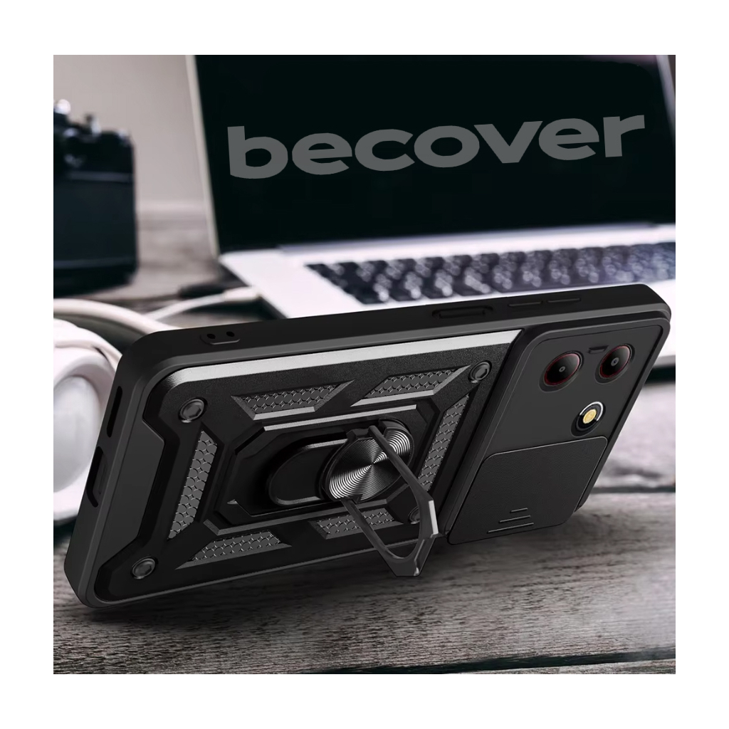 Чохол до мобільного телефона BeCover Military ZTE Blade A54 Black (712172) - зображення 2