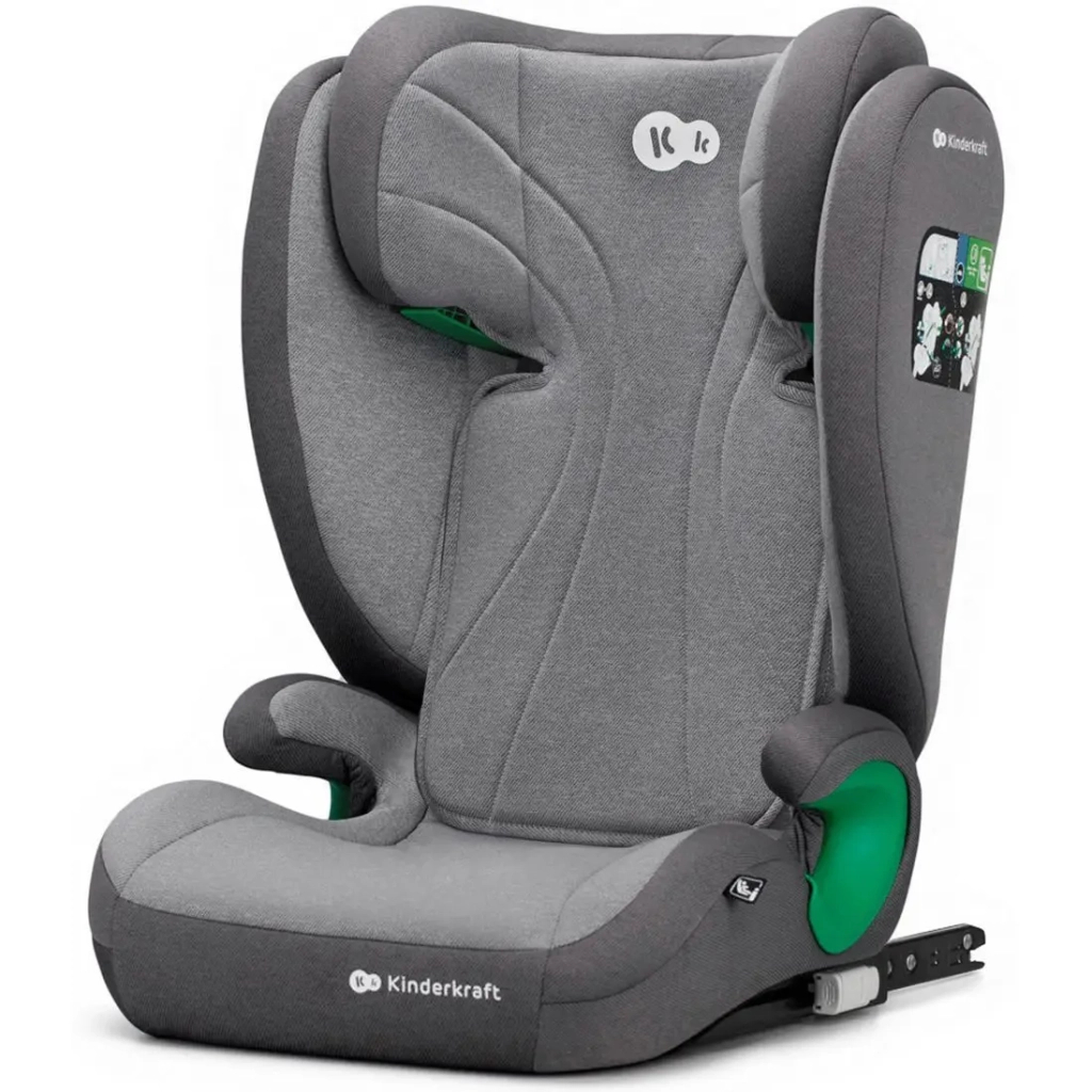 Автокрісло Kinderkraft Junior Fix 2 i-Size Rocket Grey (KCJUFI20GRY0000) (5902533921577) - зображення 1