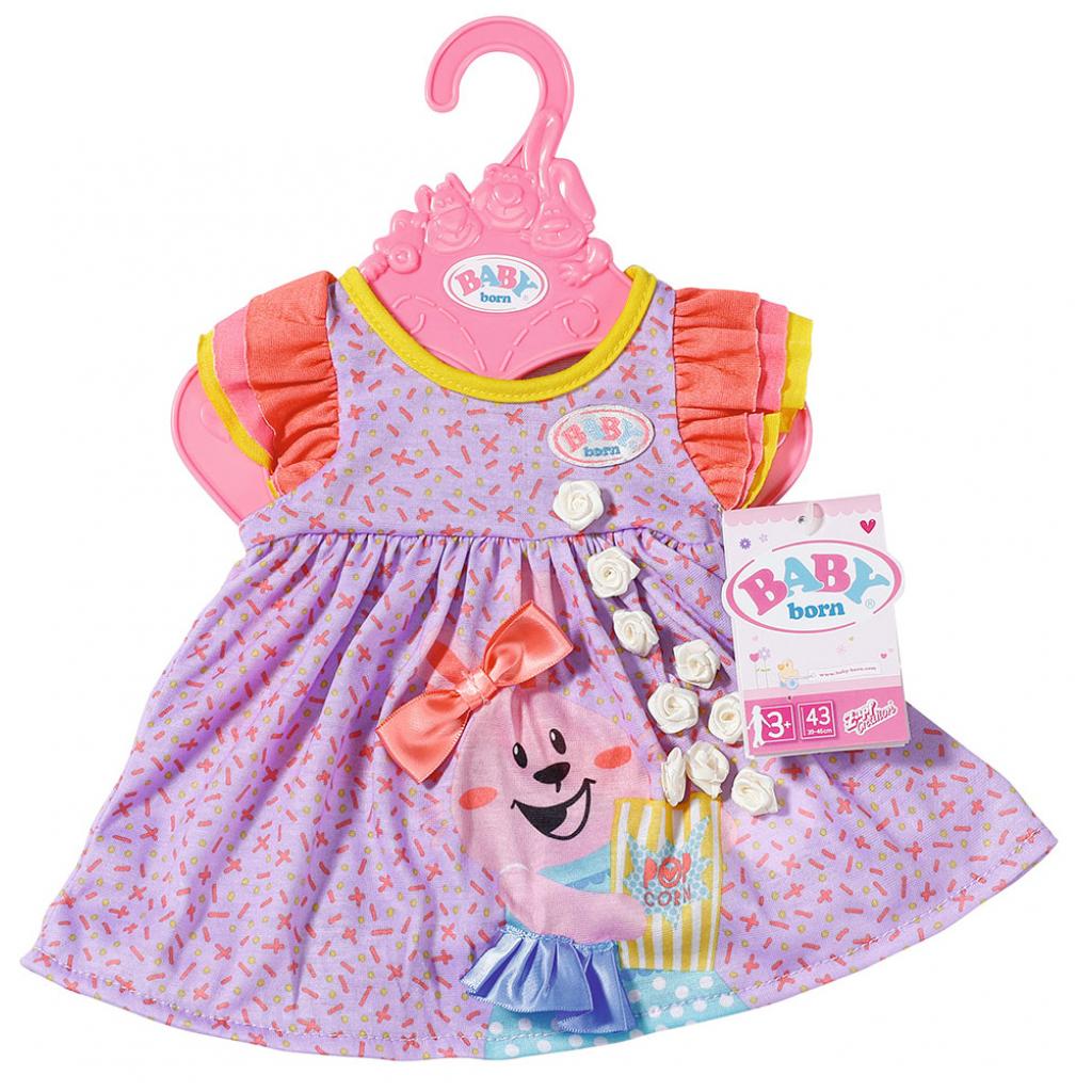 Аксесуар до ляльки Zapf Baby Born Миле плаття Фіолетове (828243-2) - зображення 2