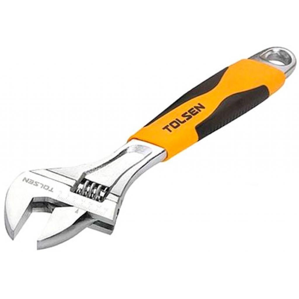 Ключ Tolsen розвідний "ПРОФІ" нікель 200 мм (0-24 мм) (15009) - зображення 1