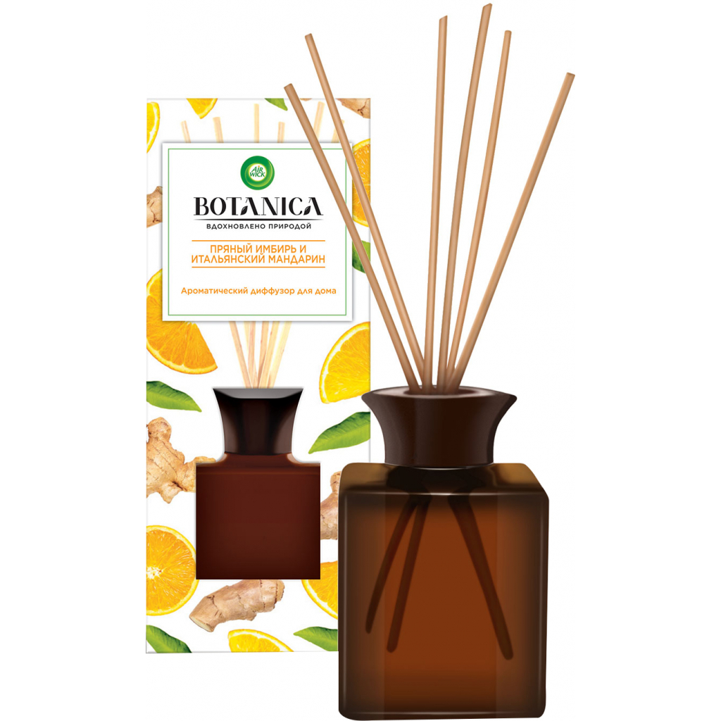 Аромадифузор Air Wick Botanica Пряний імбир та італійський мандарин 80 мл (4640018995446) - зображення 1