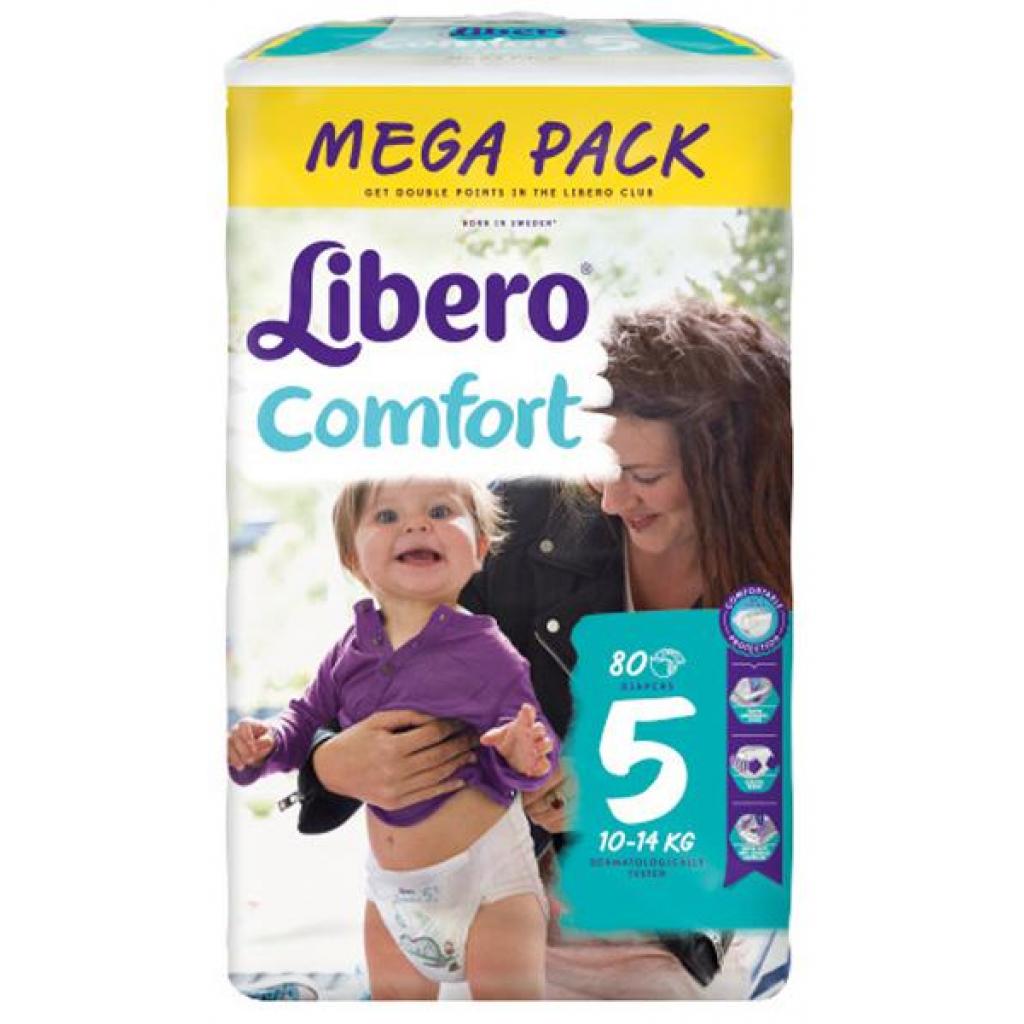 Підгузки Libero Comfort 5 (10-14 кг) 80 шт (7322540490770) - зображення 2