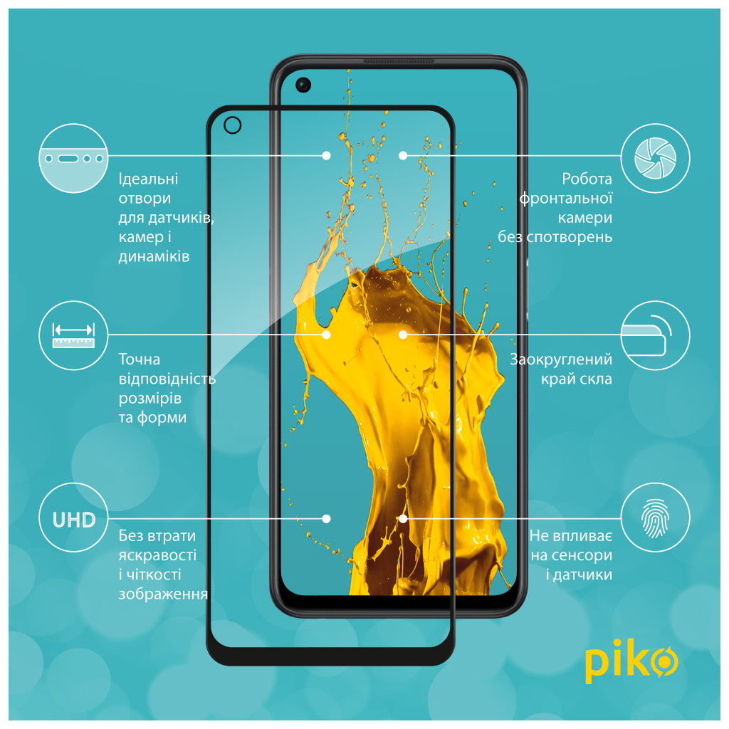 Скло захисне Piko Full Glue Oppo A96 (1283126522185) - зображення 2