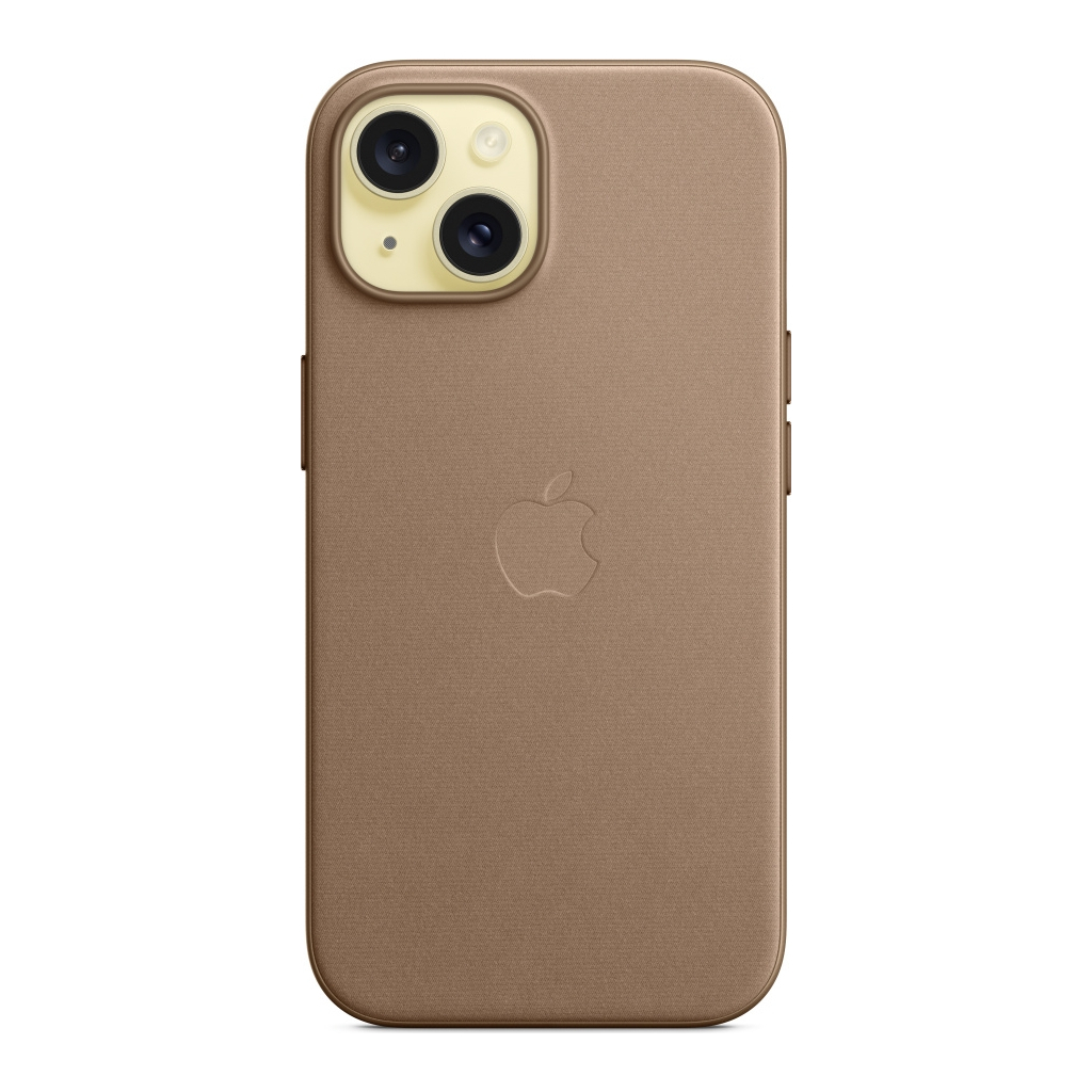 Чохол до мобільного телефона Apple iPhone 15 FineWoven Case with MagSafe Taupe (MT3C3ZM/A) - зображення 3