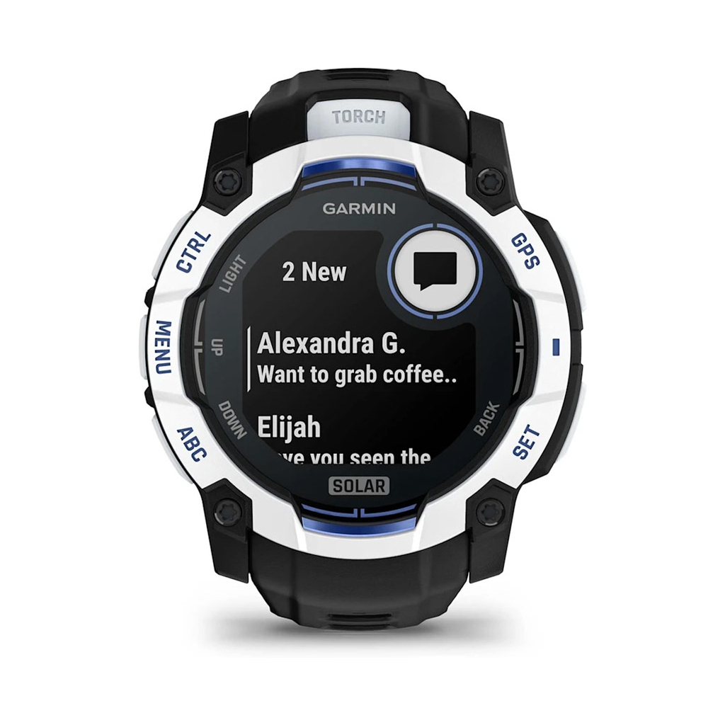 Смарт-годинник Garmin Instinct 3, 50mm, Solar, Whitestone with Black Band, GPS смарт-годинник (010-02935-03) - изображение 7