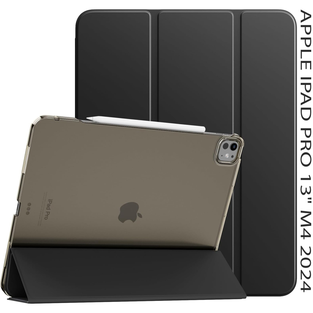 Чохол до планшета BeCover Tri Fold Hard Apple iPad Pro 13" M4 2024 Black (711730) - зображення 1