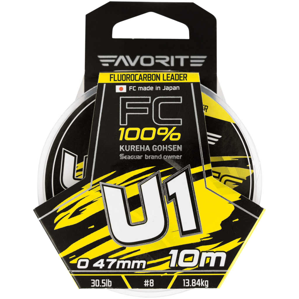 Флюорокарбон Favorite U1 FC 10m 8.0/0.47mm 30.5lb/13.84kg (1693.11.87) - зображення 2
