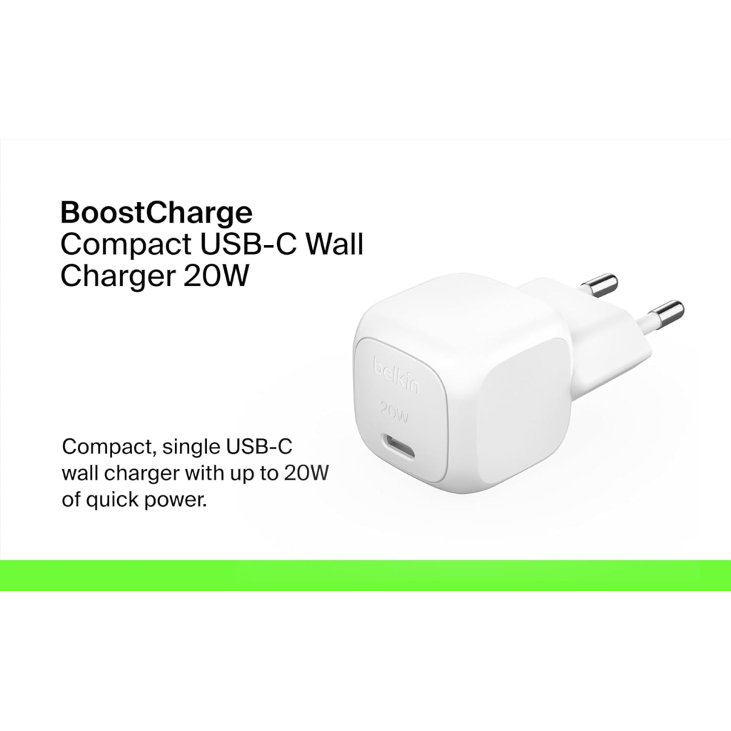 Зарядний пристрій Belkin USB-C PD20W PPS white (WCA009KQWH) - зображення 8