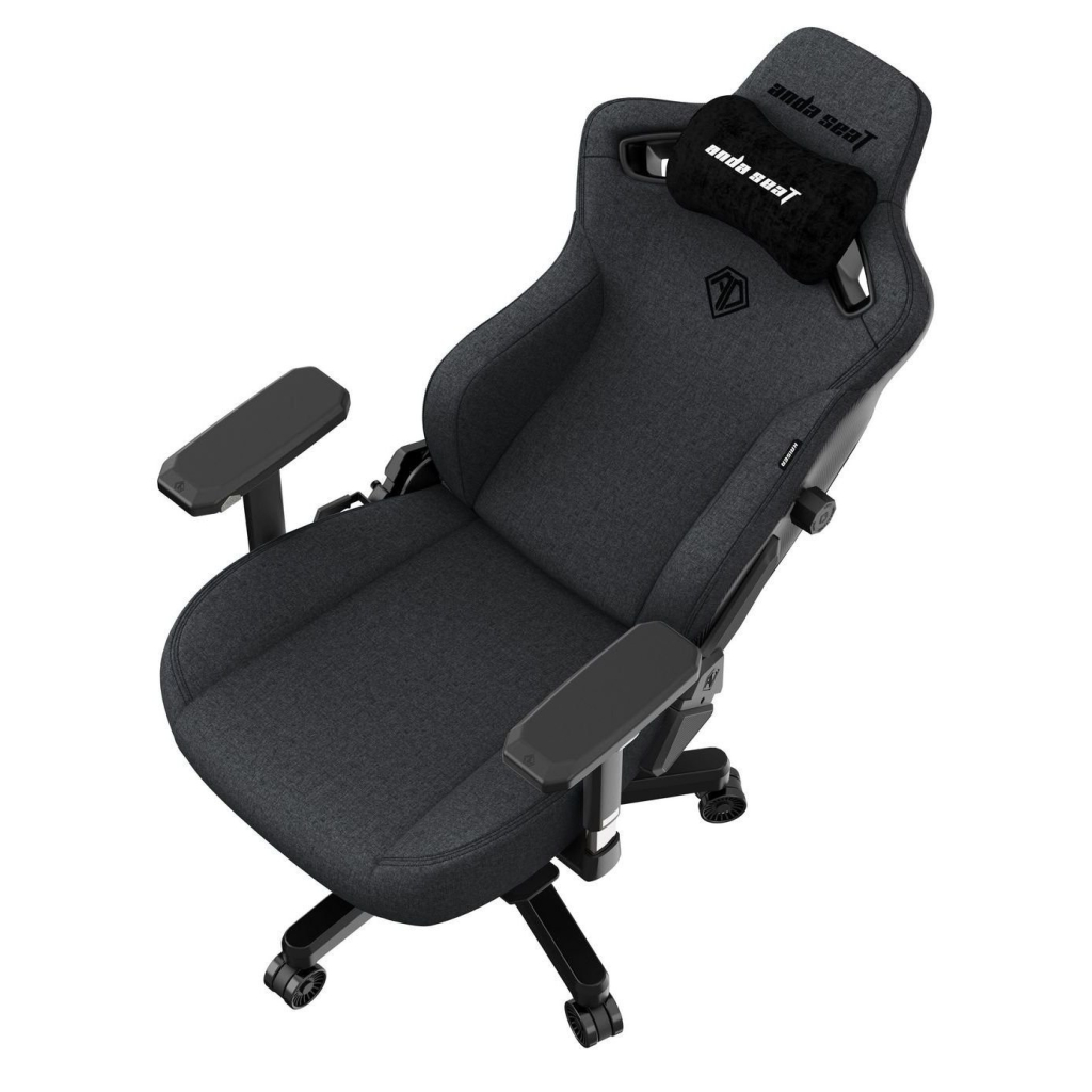 Крісло ігрове Anda Seat Kaiser 3 Fabric Size L Dark Gray (AD12YDC-L-01-GB-CF) - зображення 9
