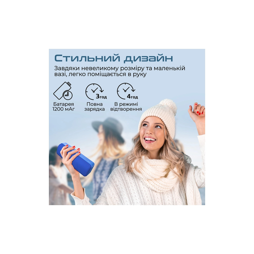 Акустична система Promate Capsule-2 Blue (capsule-2.blue) - зображення 6