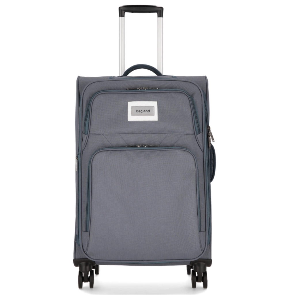 Валіза Bagland Валенсія середня 63 л сіра (835918493) - зображення 1